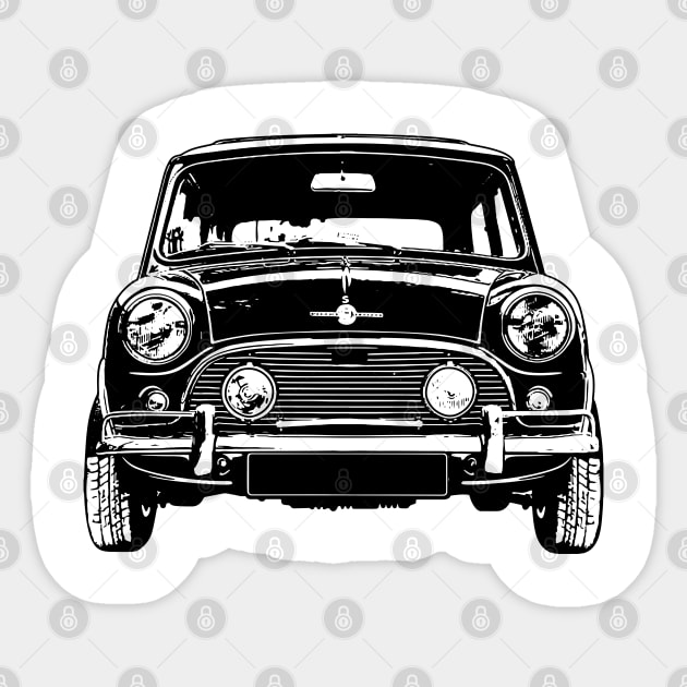 Mini Cooper S MK1 Sketch Art Sticker by DemangDesign